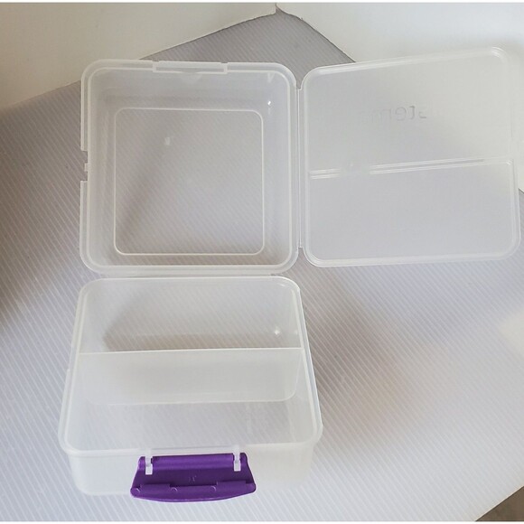 Sistema Lunch Pack Cube Box Container 2L divided Lot Of 2 Food Storage - Picture 6 of 8